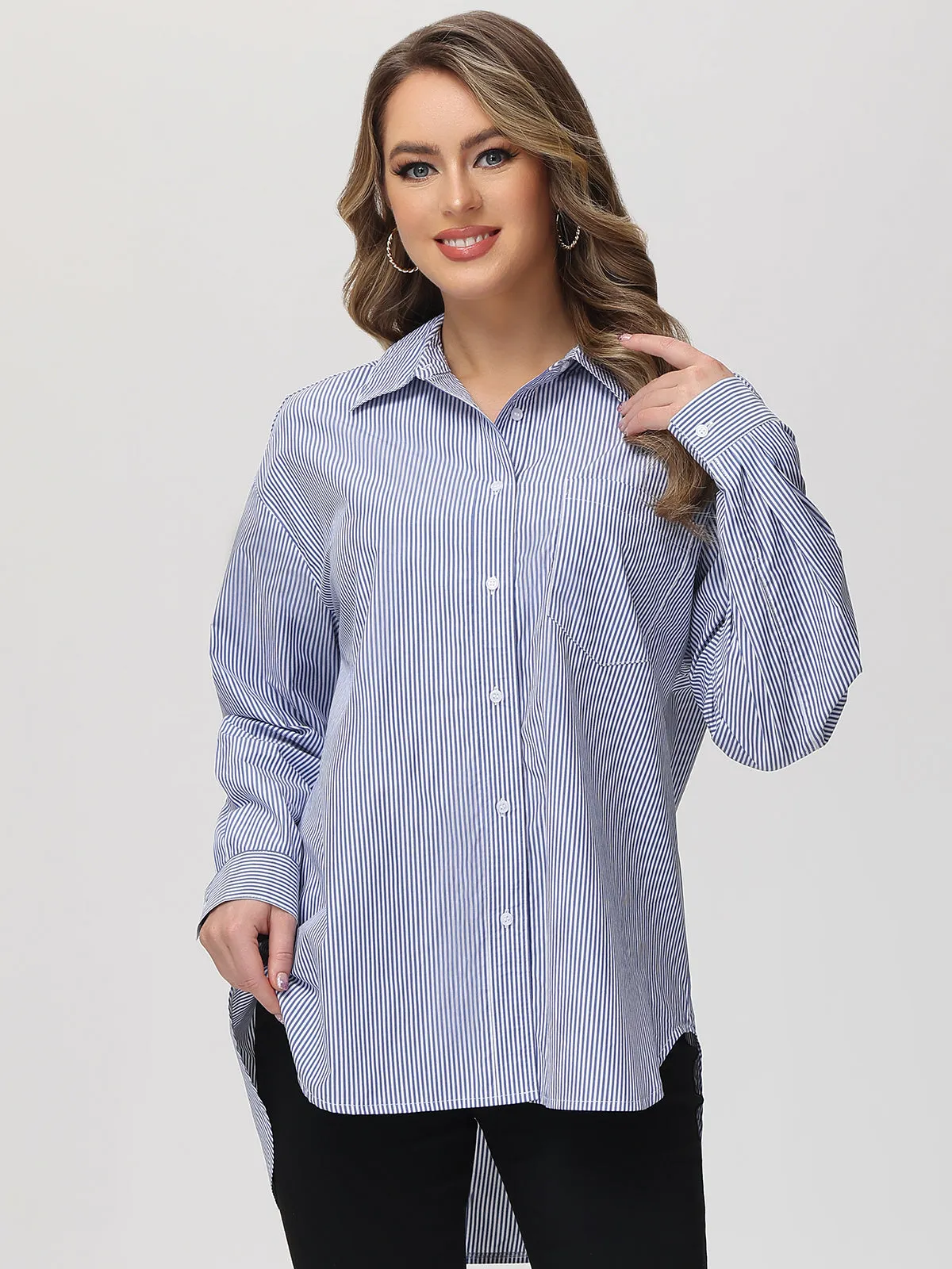 Stripe Button Down Shirt sold by 89th & Madison product image thumbnail 2