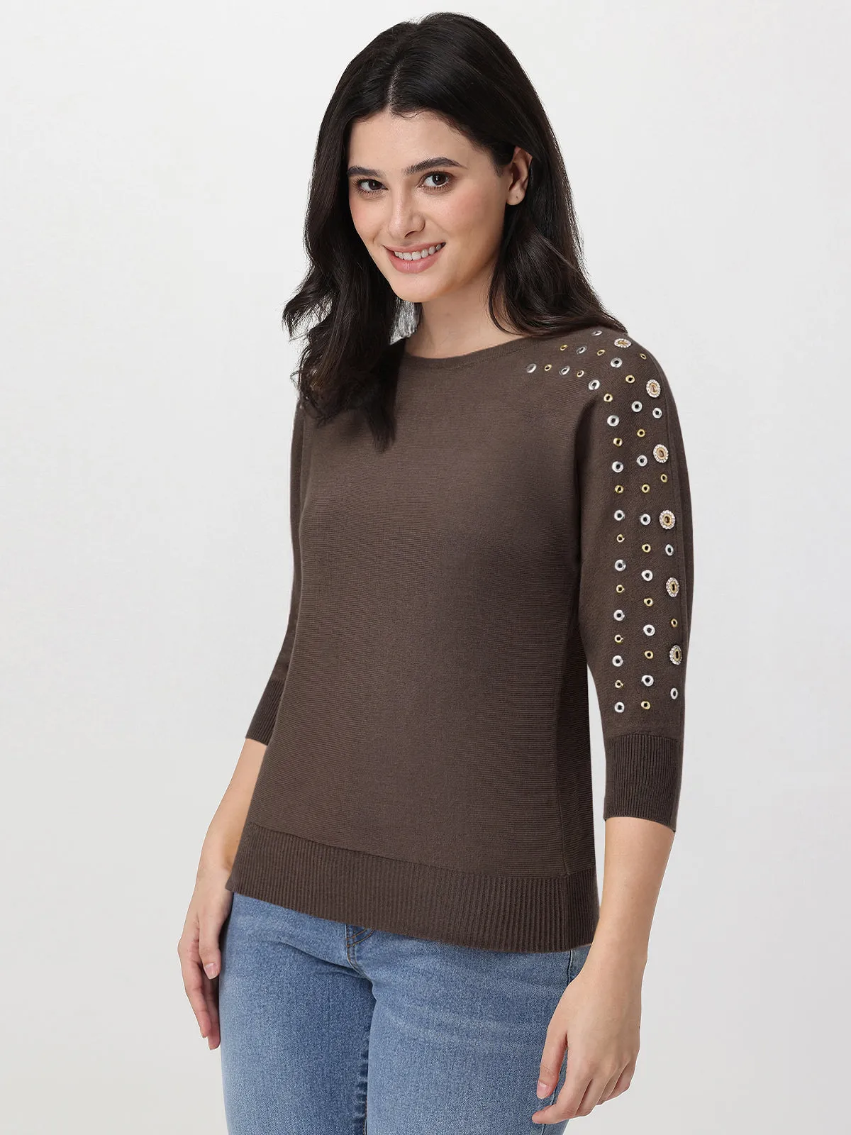 Grommet Sleeve Pullover sold by 89th & Madison product image thumbnail 3