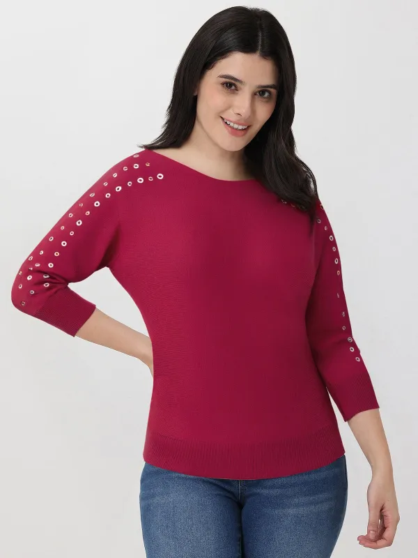 Grommet Sleeve Pullover sold by 89th & Madison