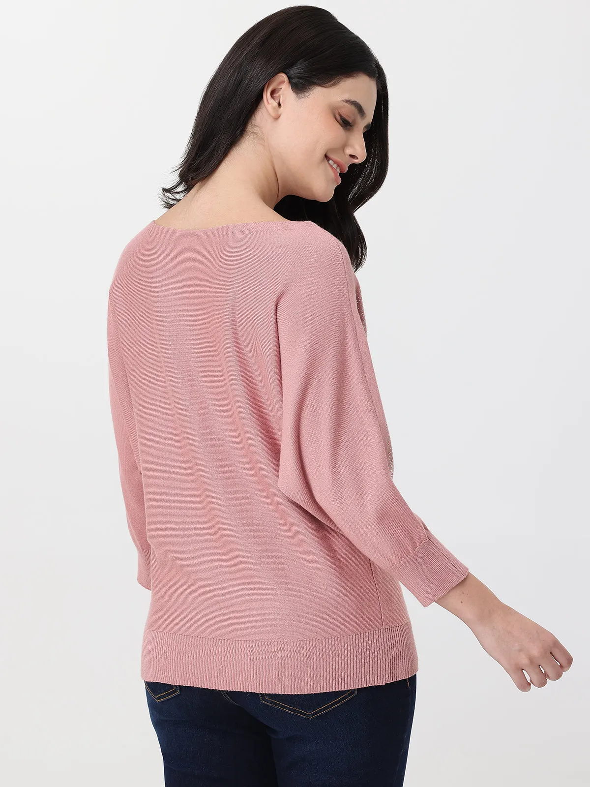 Rhinestone Embellished Boatneck Pullover sold by 89th & Madison product image thumbnail 2