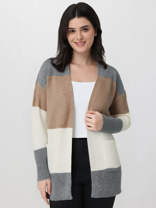 Stripe ColorBlock Cardigan sold by 89th & Madison