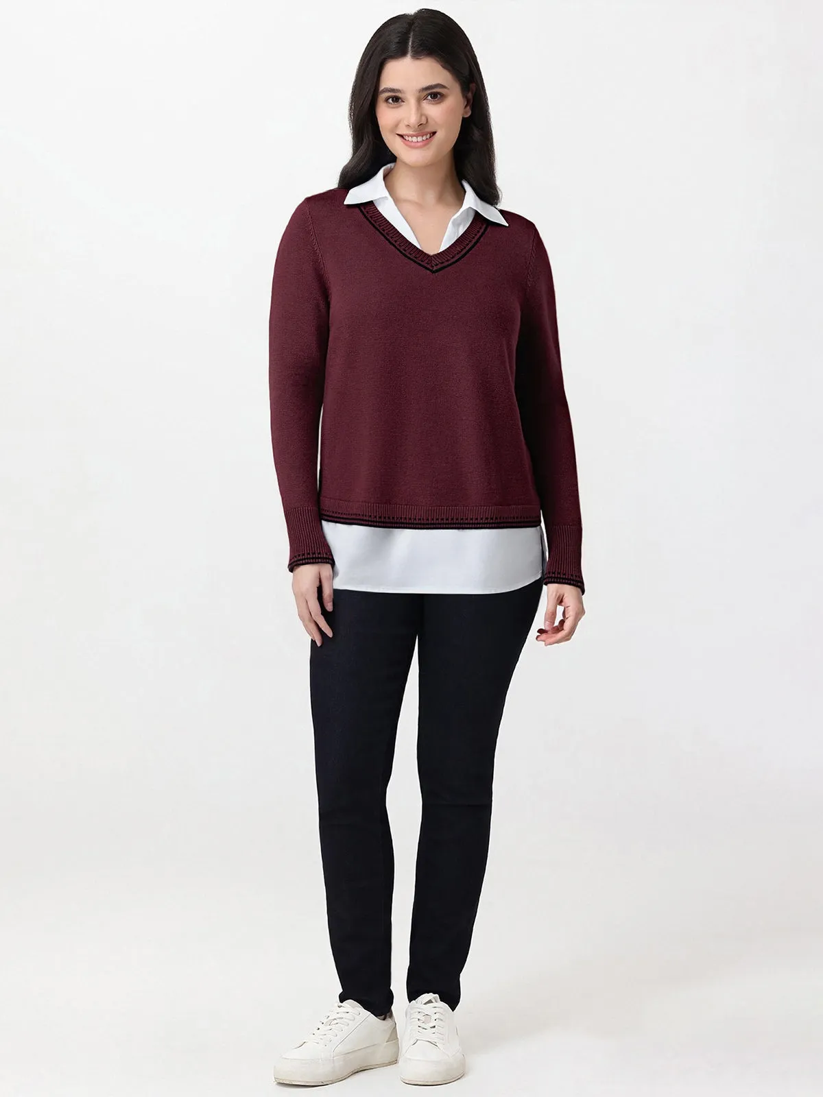 Madison Mixed Media Sweater sold by 89th & Madison product image thumbnail 5