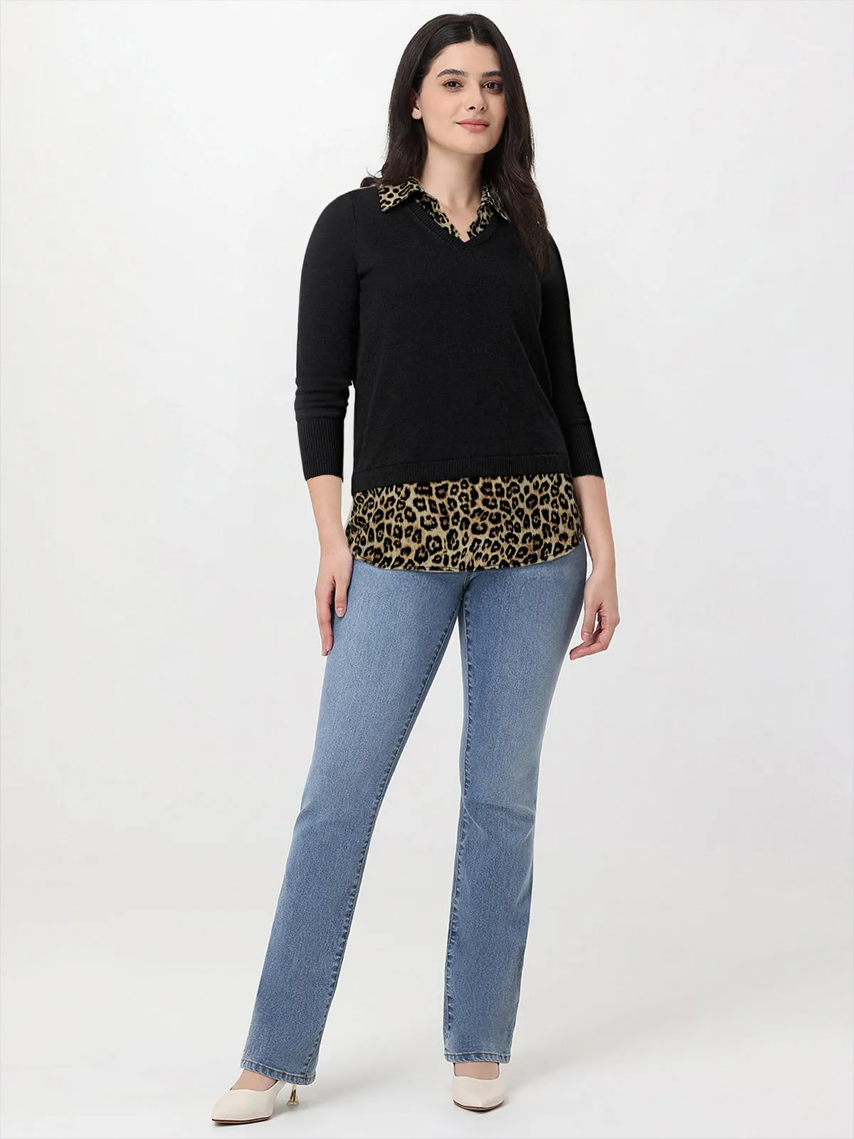 Madison Mixed Media Sweater sold by 89th & Madison product image thumbnail 4