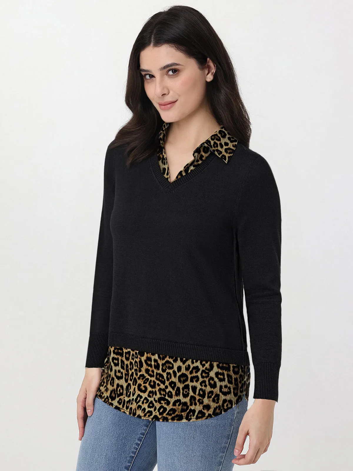 Madison Mixed Media Sweater sold by 89th & Madison product image thumbnail 3