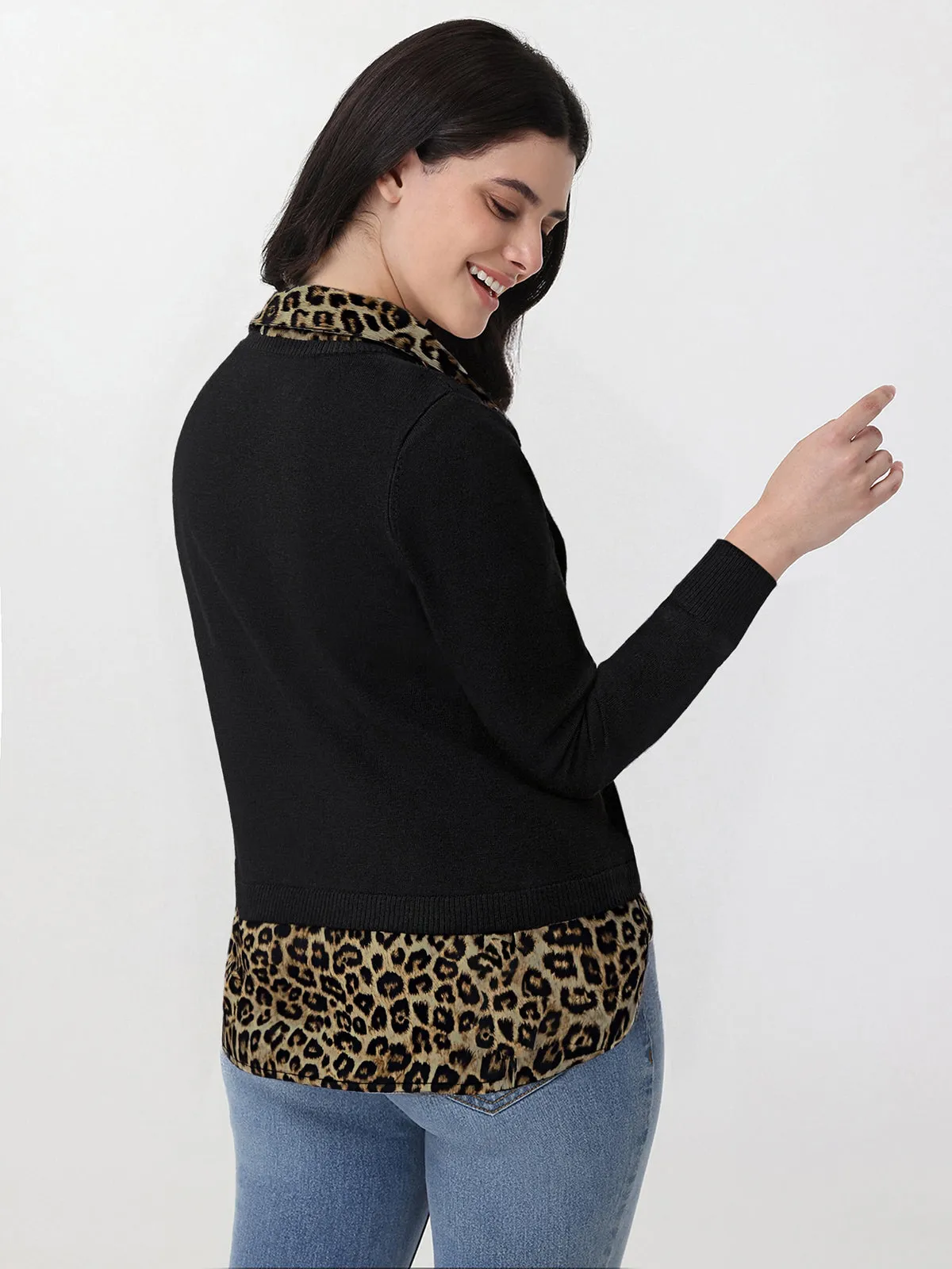 Madison Mixed Media Sweater sold by 89th & Madison product image thumbnail 2