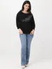 Mixed Rhinestone Embellished Pullover sold by 89th & Madison