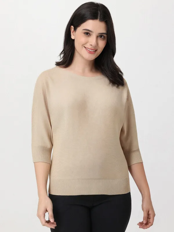 Cold Shoulder Rhinestone Pullover sold by 89th & Madison