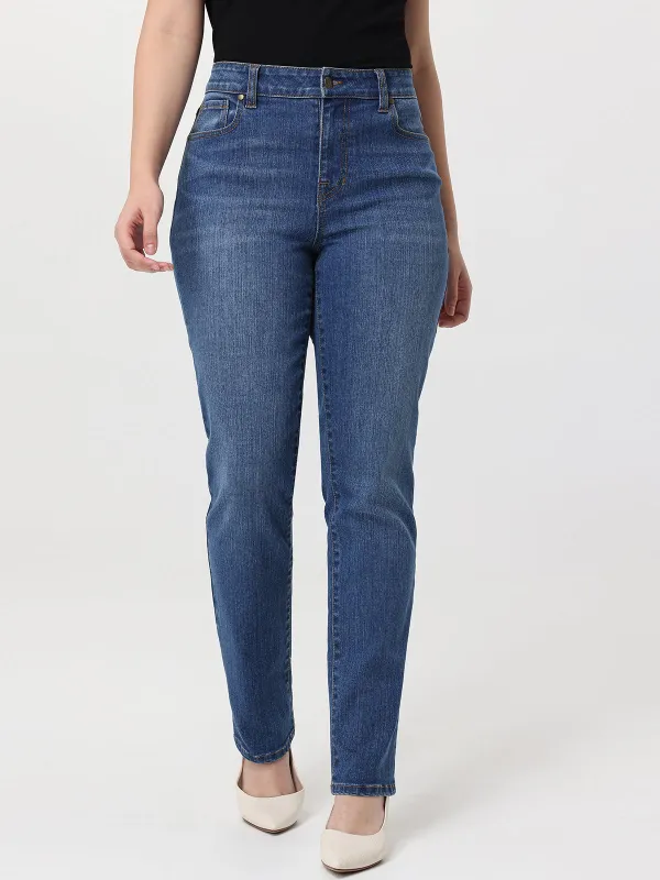 Mid Rise Slim Straight Jean sold by 89th & Madison