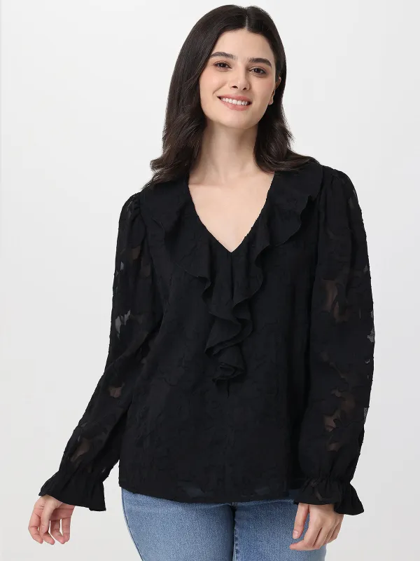 Floral Jacquard Blouse sold by 89th & Madison