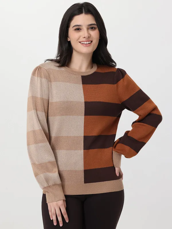 Colorblock Stripe Cropped Sweater sold by 89th & Madison