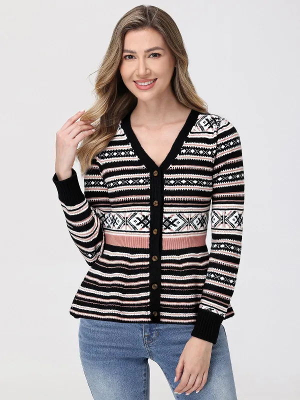 Fair Isle Peplum Cardigan sold by 89th & Madison