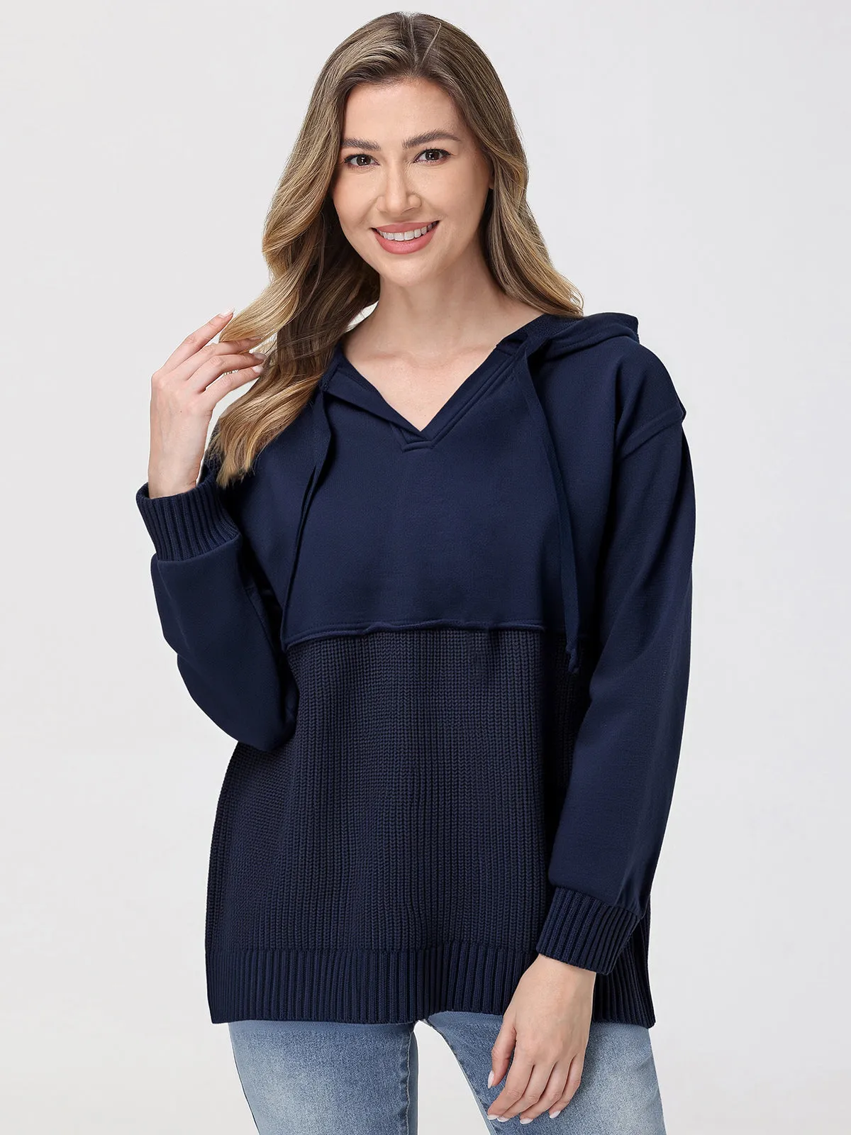 Mixed Media Hoodie sold by 89th & Madison