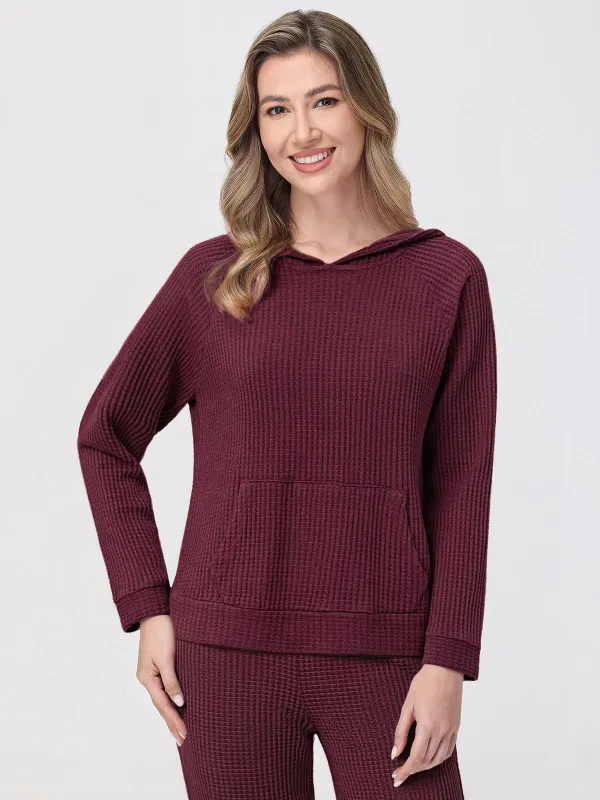 Waffle Knit Hoodie sold by 89th & Madison