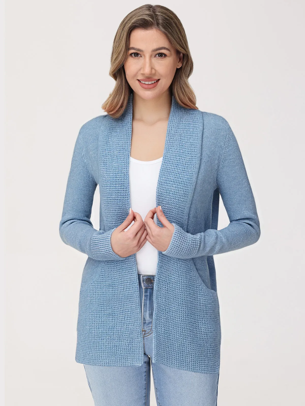 Open Front J-Pocket Cardigan sold by 89th & Madison
