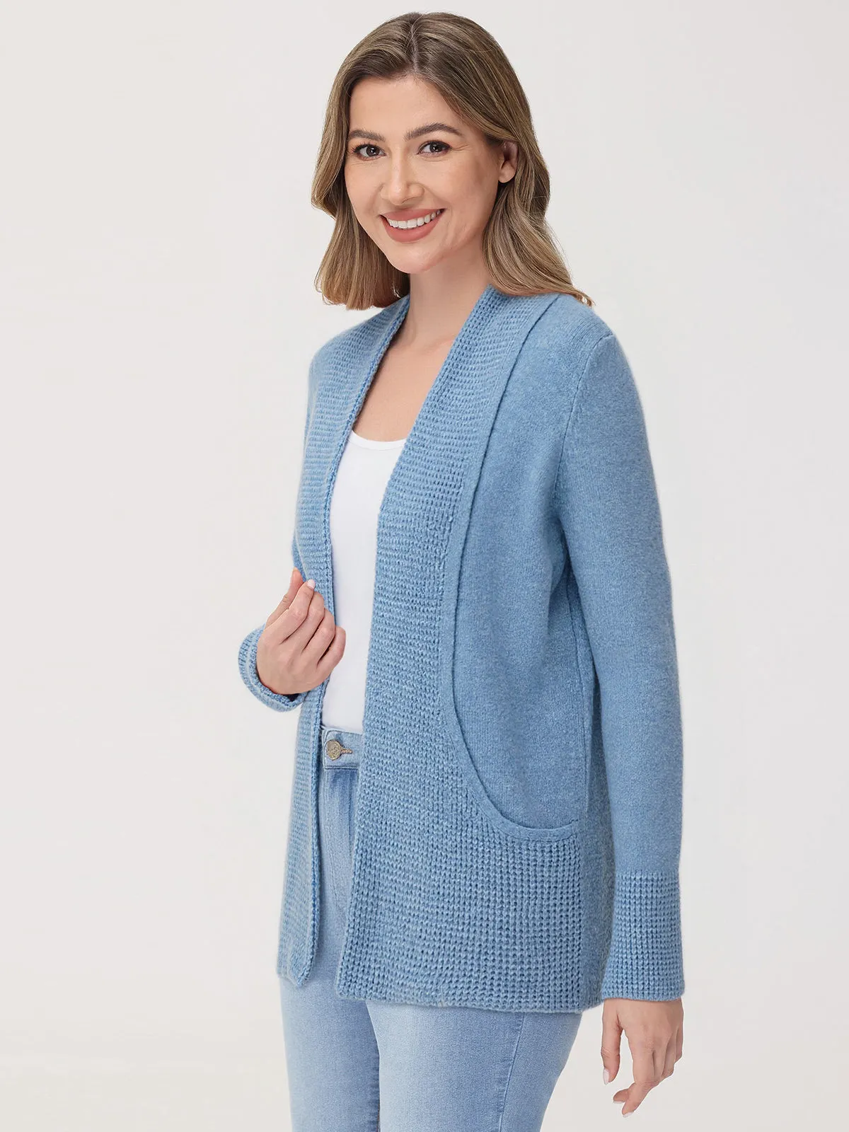 Open Front J-Pocket Cardigan sold by 89th & Madison product image thumbnail 3