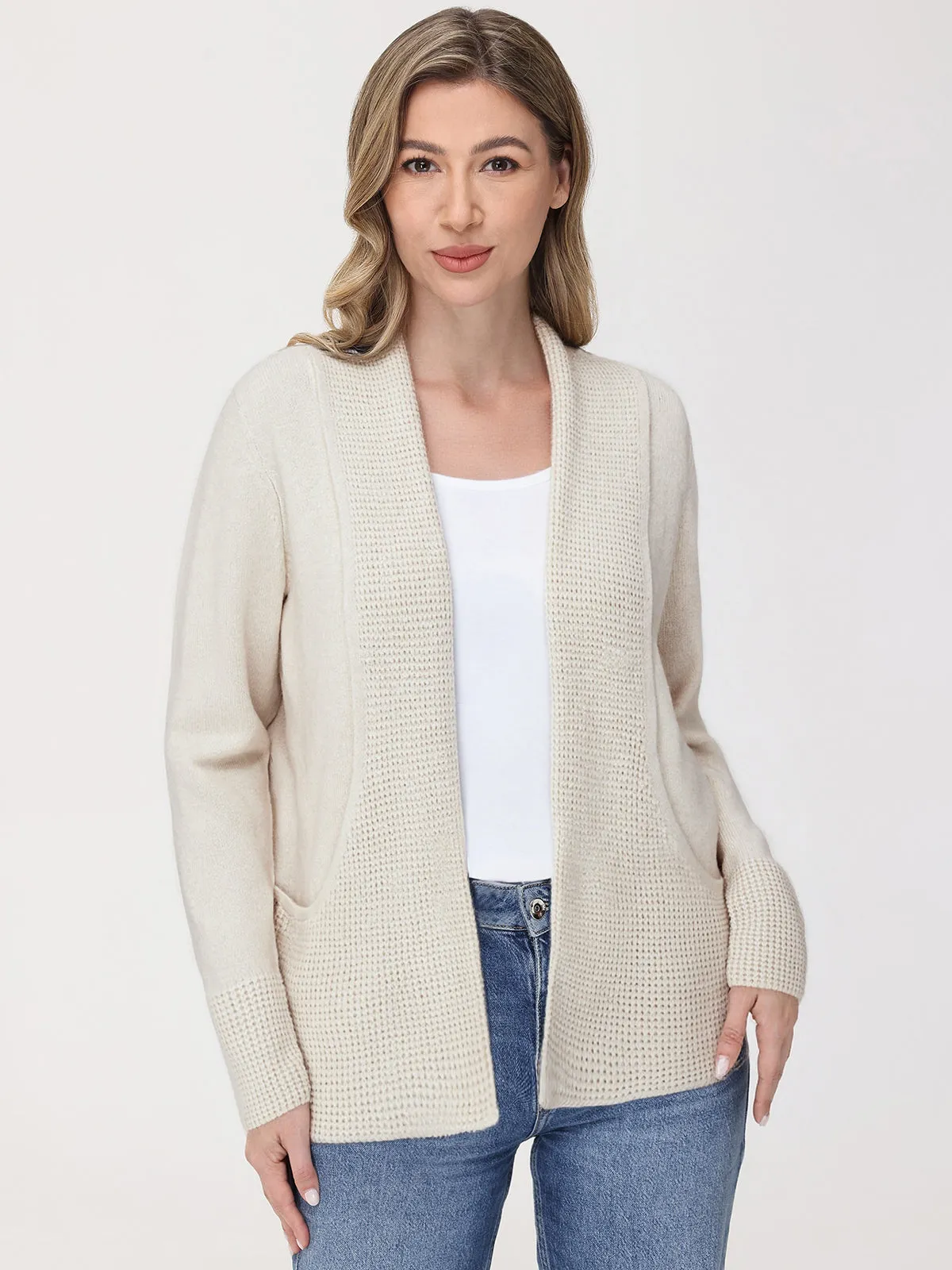 Open Front J-Pocket Cardigan sold by 89th & Madison