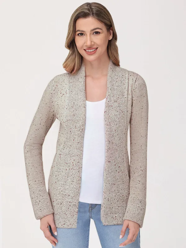 Fleck Cozy J-Pocket Cardigan sold by 89th & Madison
