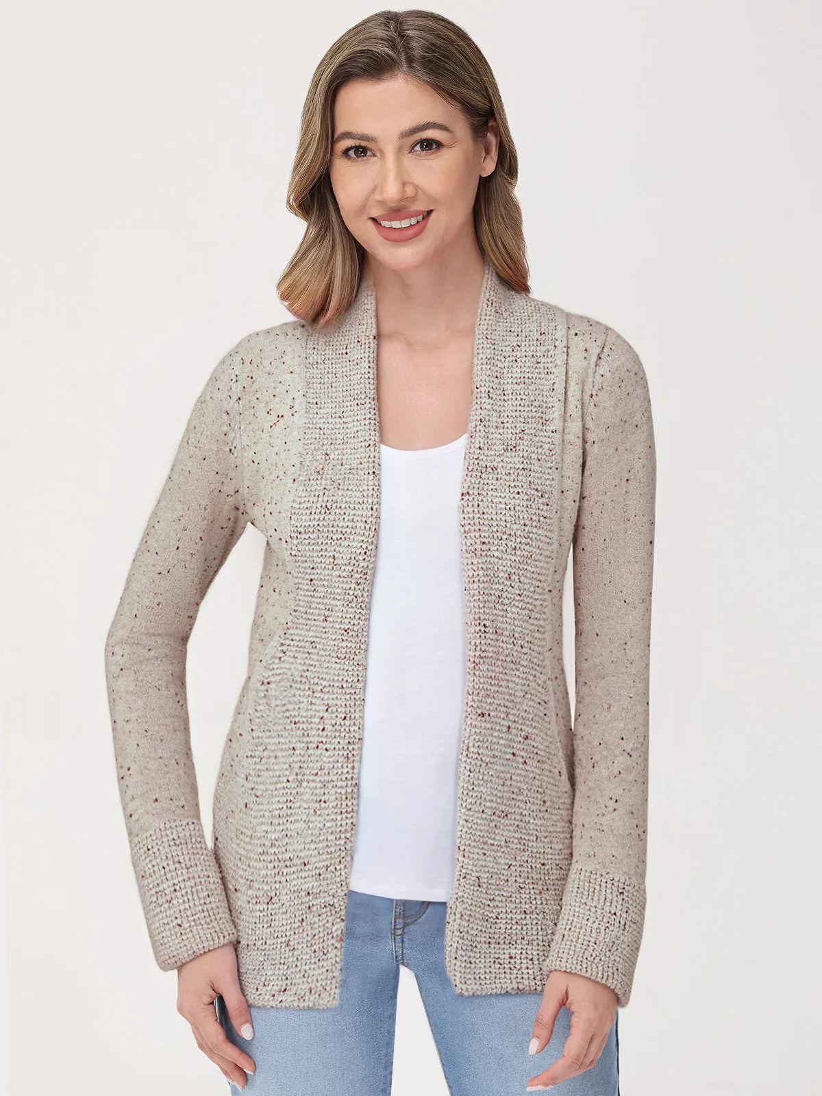 Fleck Cozy J-Pocket Cardigan sold by 89th & Madison