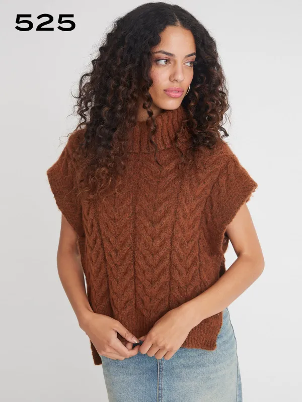 Blake: High-Low Cable Vest sold by 89th & Madison