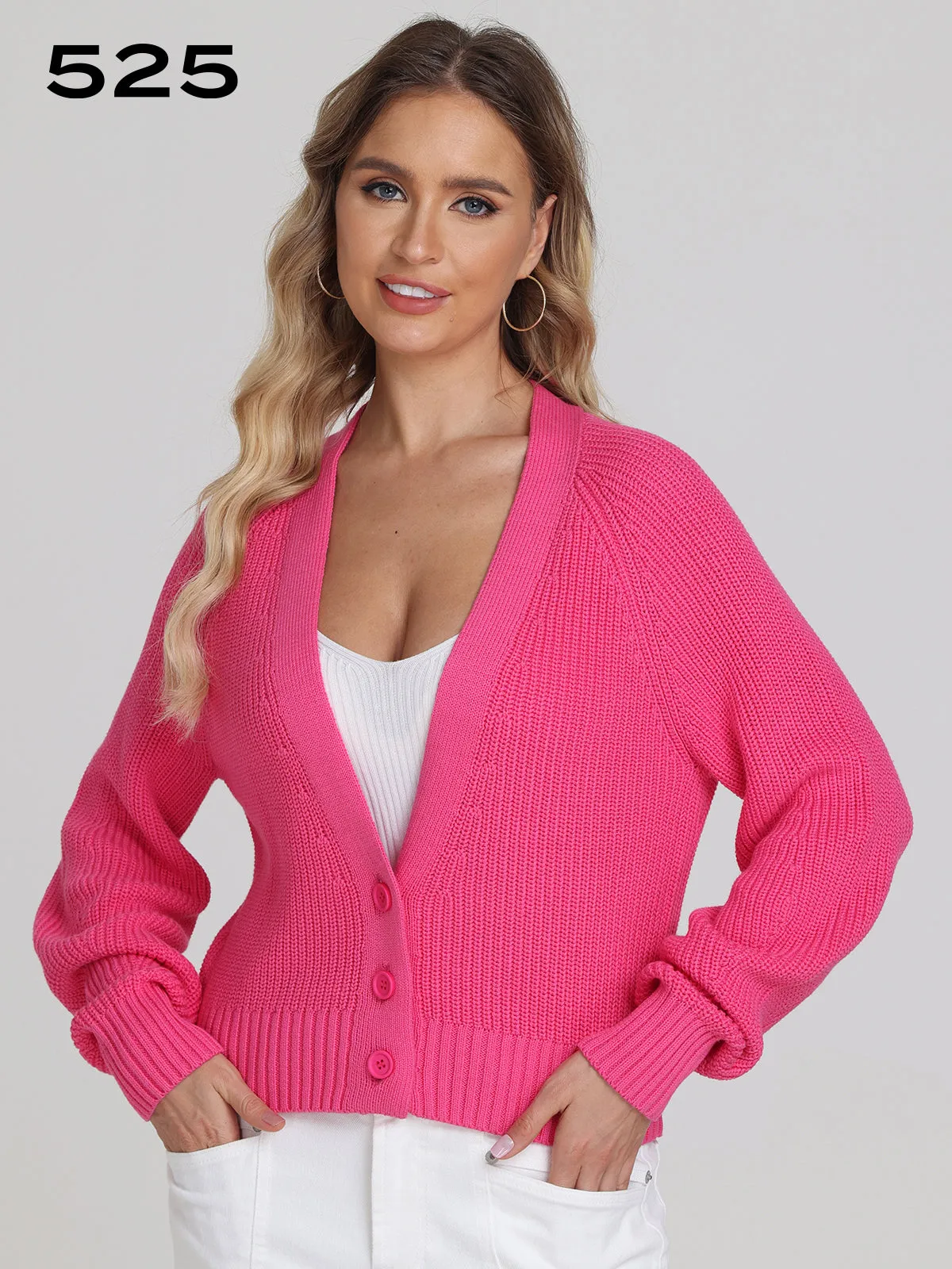 Rumi: Shaker Stitch Cotton Cardigan sold by 89th & Madison