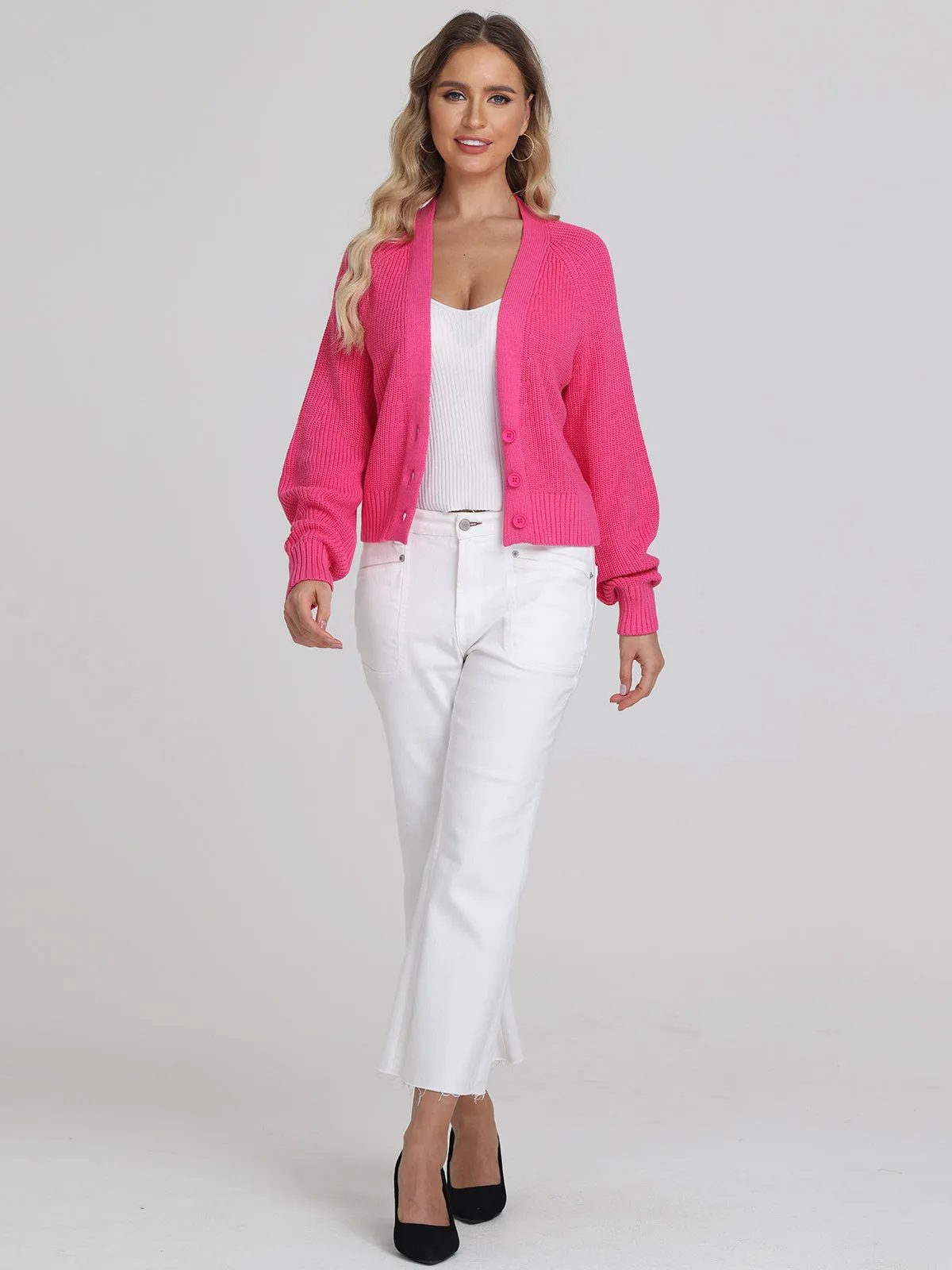 Rumi: Shaker Stitch Cotton Cardigan sold by 89th & Madison product image thumbnail 5
