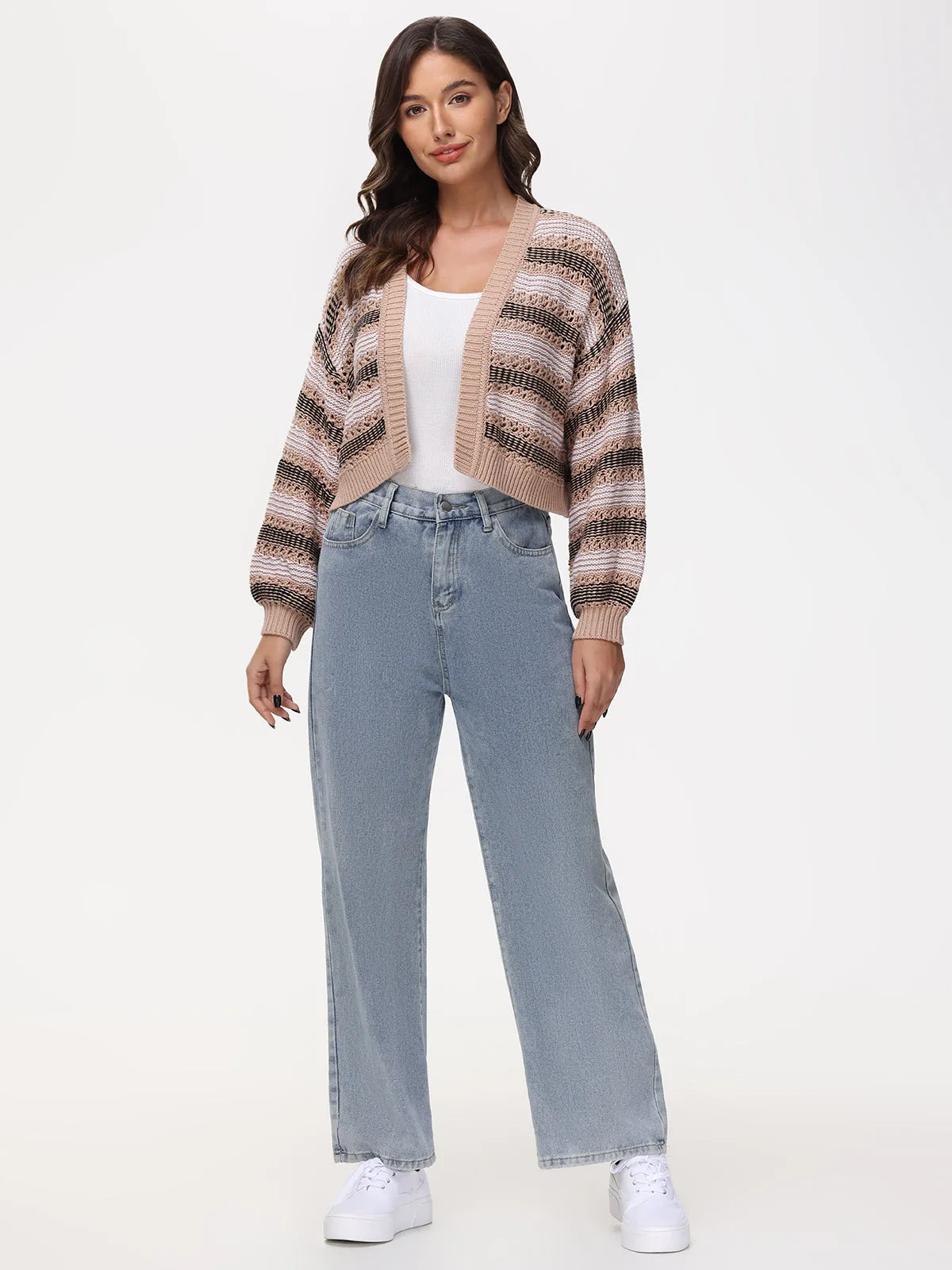 Zoe: Open Stitch Cardigan sold by 89th & Madison product image thumbnail 5