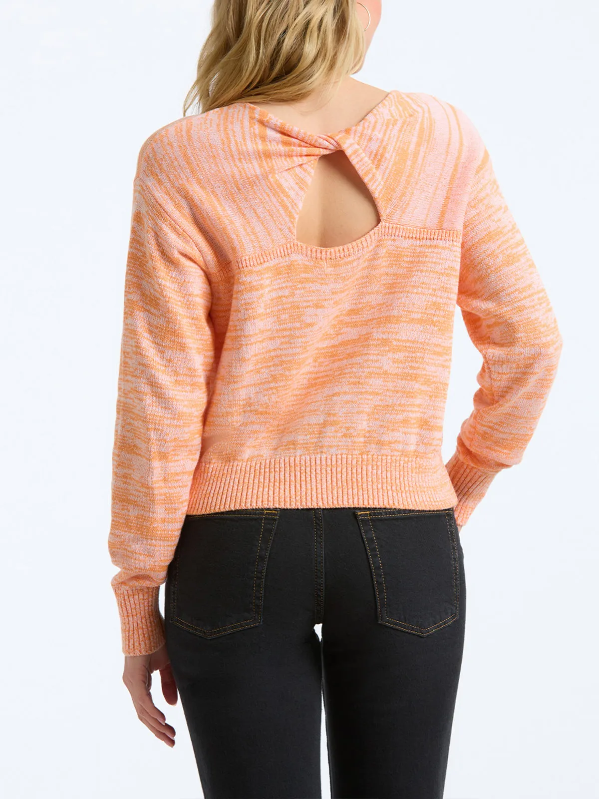 Ella: Marled Cut Out Back Sweater sold by 89th & Madison product image thumbnail 2