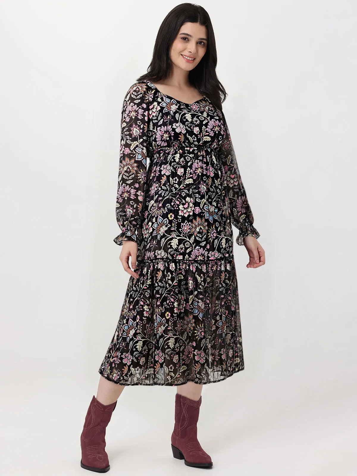 Floral Print Midi Dress sold by 89th & Madison