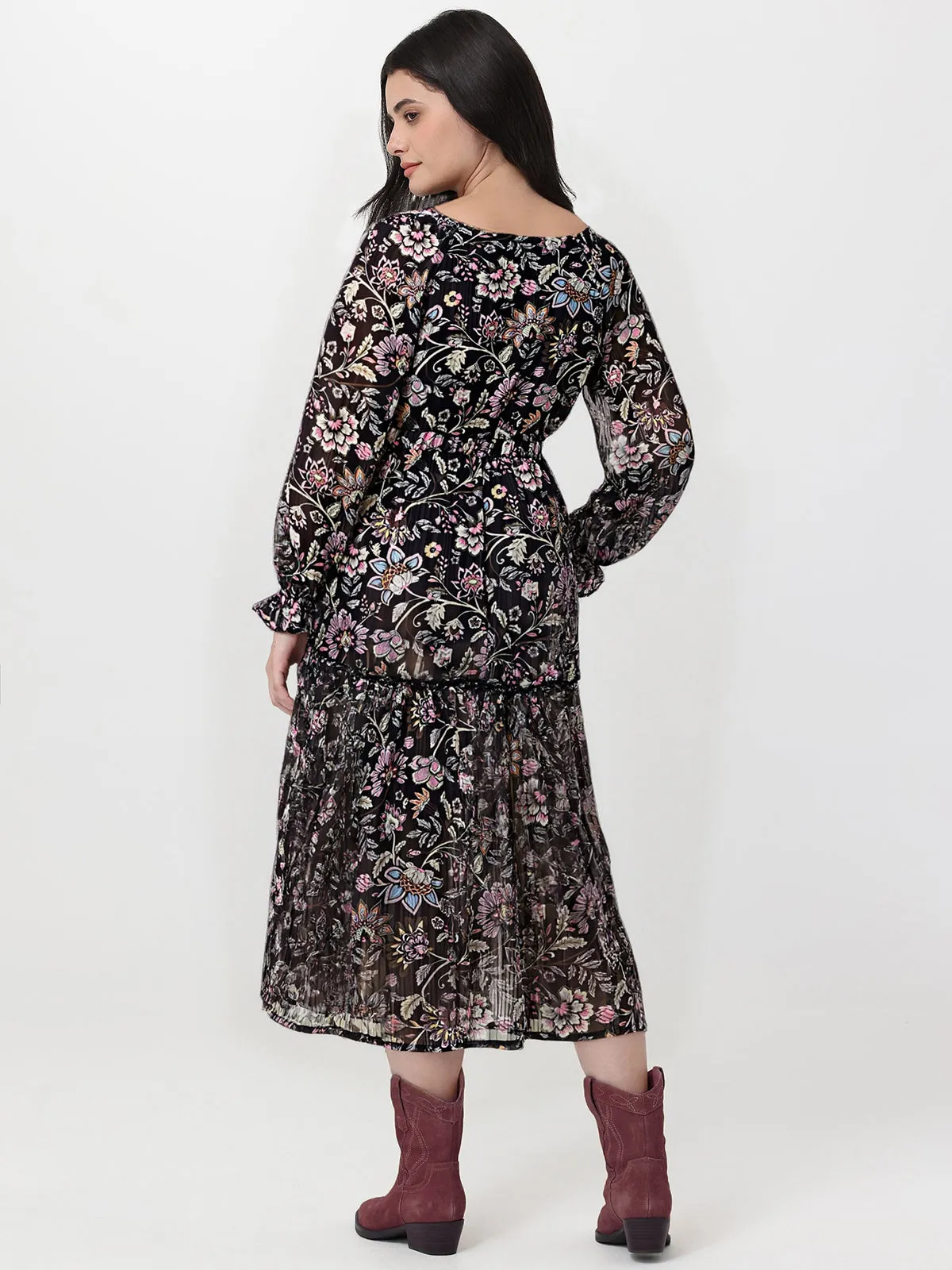 Floral Print Midi Dress sold by 89th & Madison product image thumbnail 2