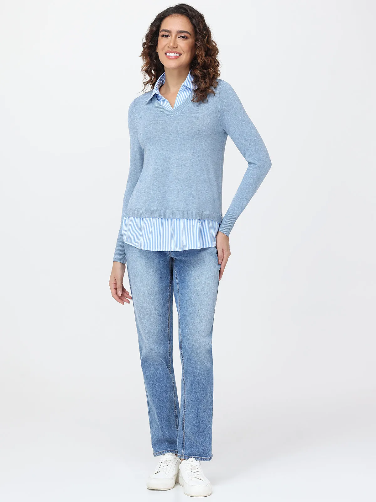 Madison Mixed Media Sweater sold by 89th & Madison product image thumbnail 5