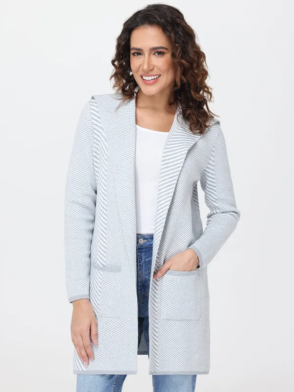 Chevron Open Front Cardigan sold by 89th & Madison