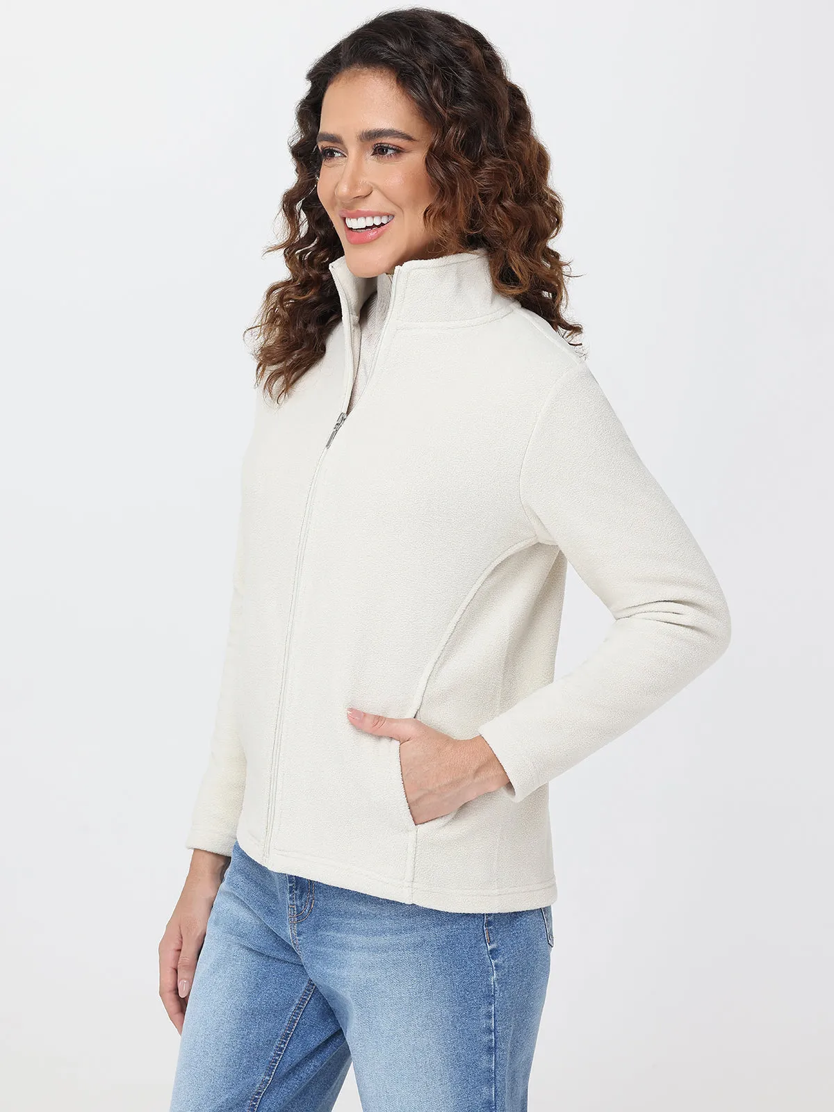 Zip-Front Microfleece Jacket sold by 89th & Madison product image thumbnail 3