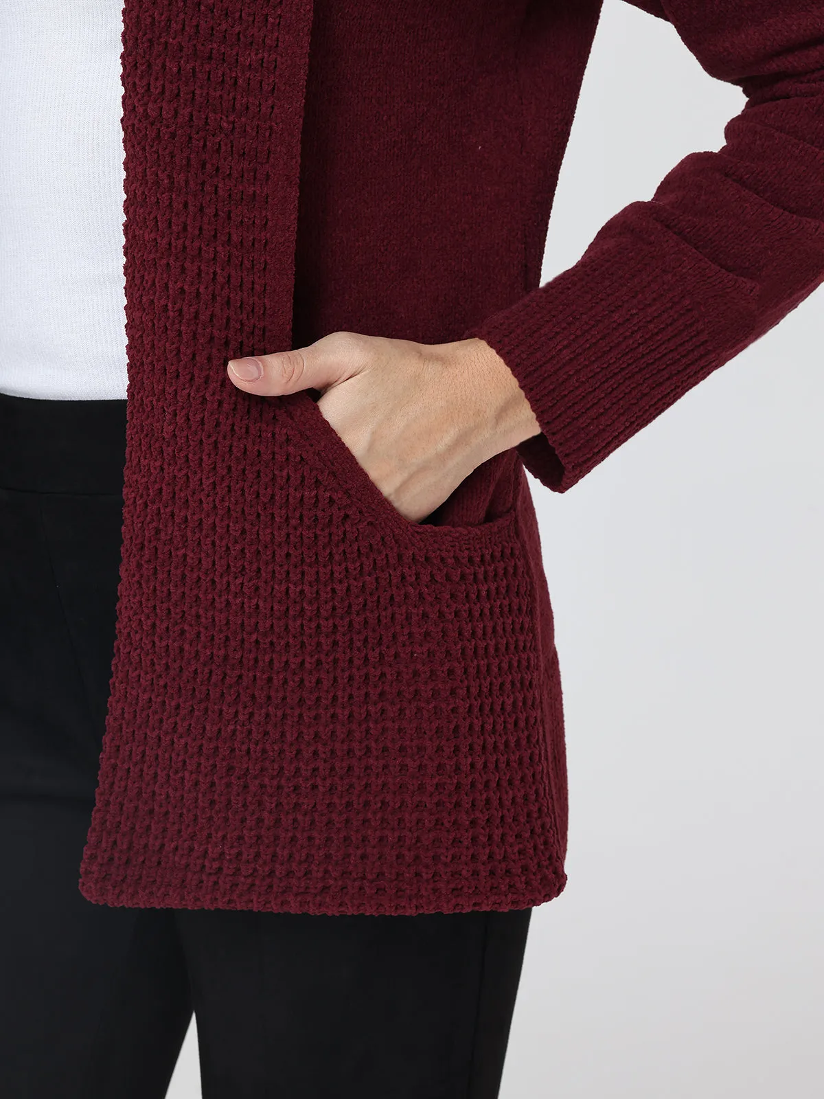 Chenille J-Pocket Cardigan sold by 89th & Madison product image thumbnail 4