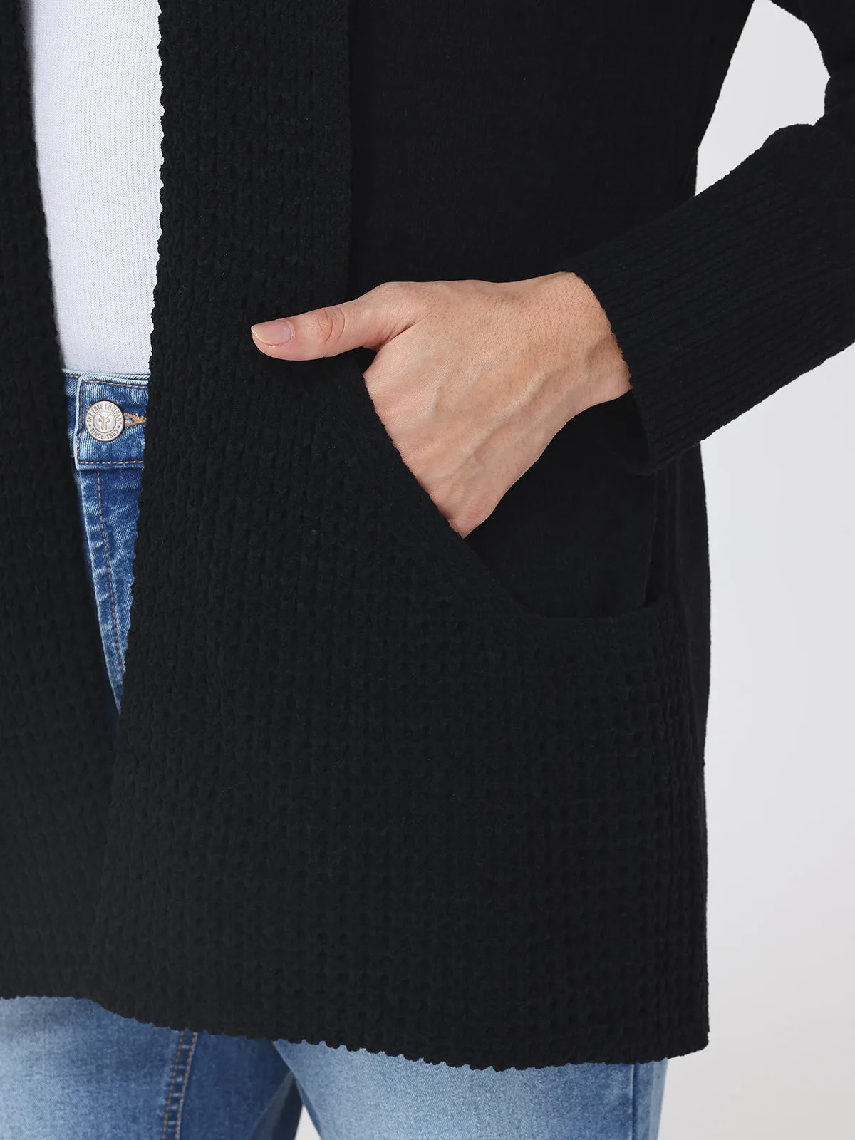 Chenille J-Pocket Cardigan sold by 89th & Madison product image thumbnail 4