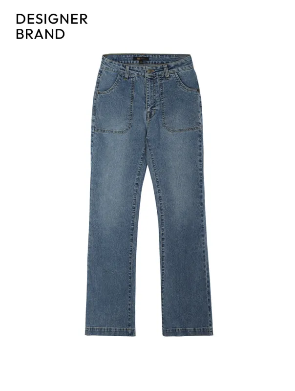 Front Pocket Flare Jeans sold by 89th & Madison