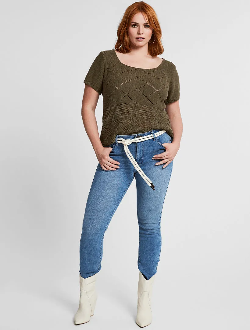 Crochet Cap Sleeve Top sold by 89th & Madison product image thumbnail 2