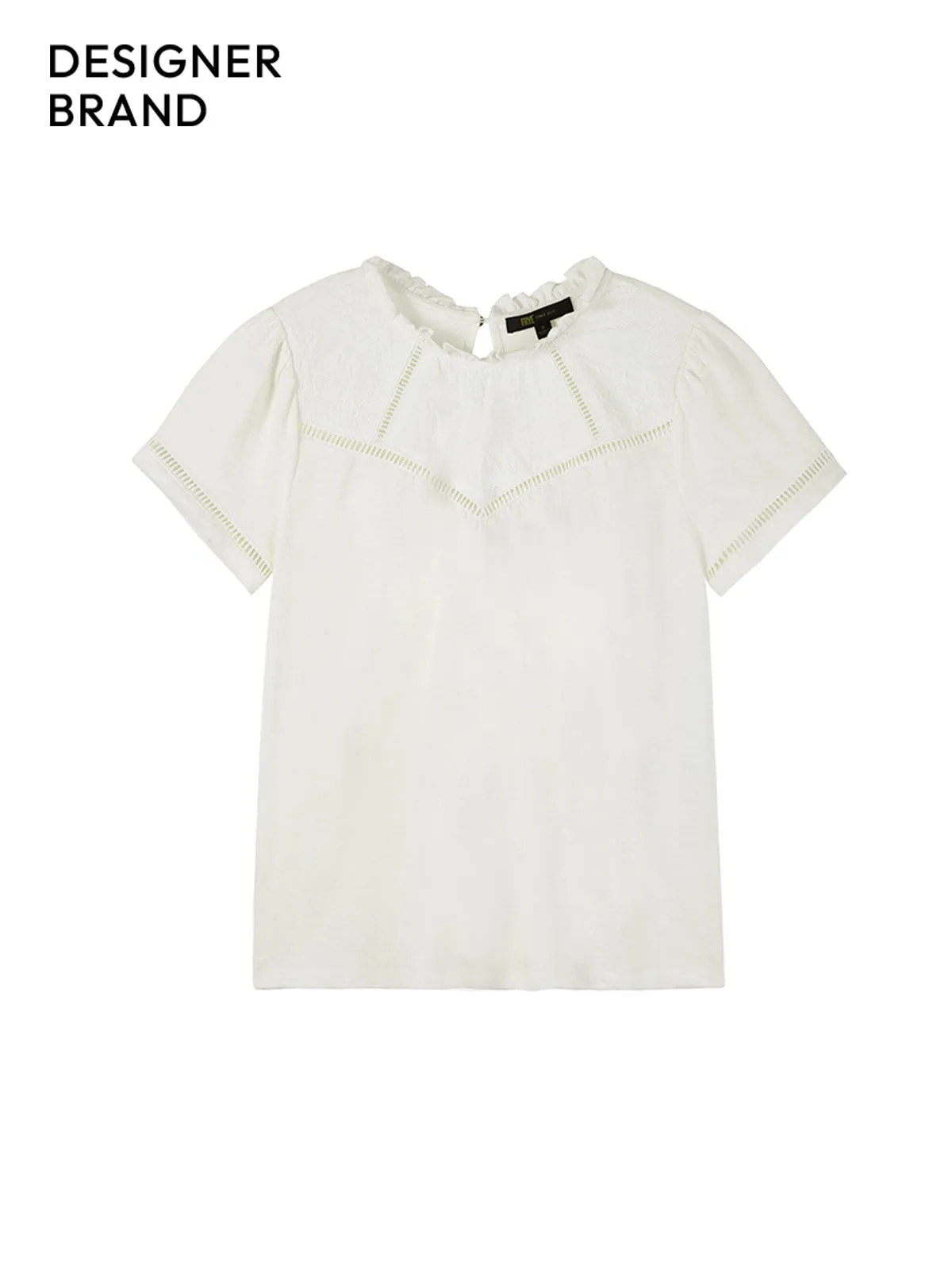 Embroidered Yoke Tee sold by 89th & Madison product image thumbnail 3