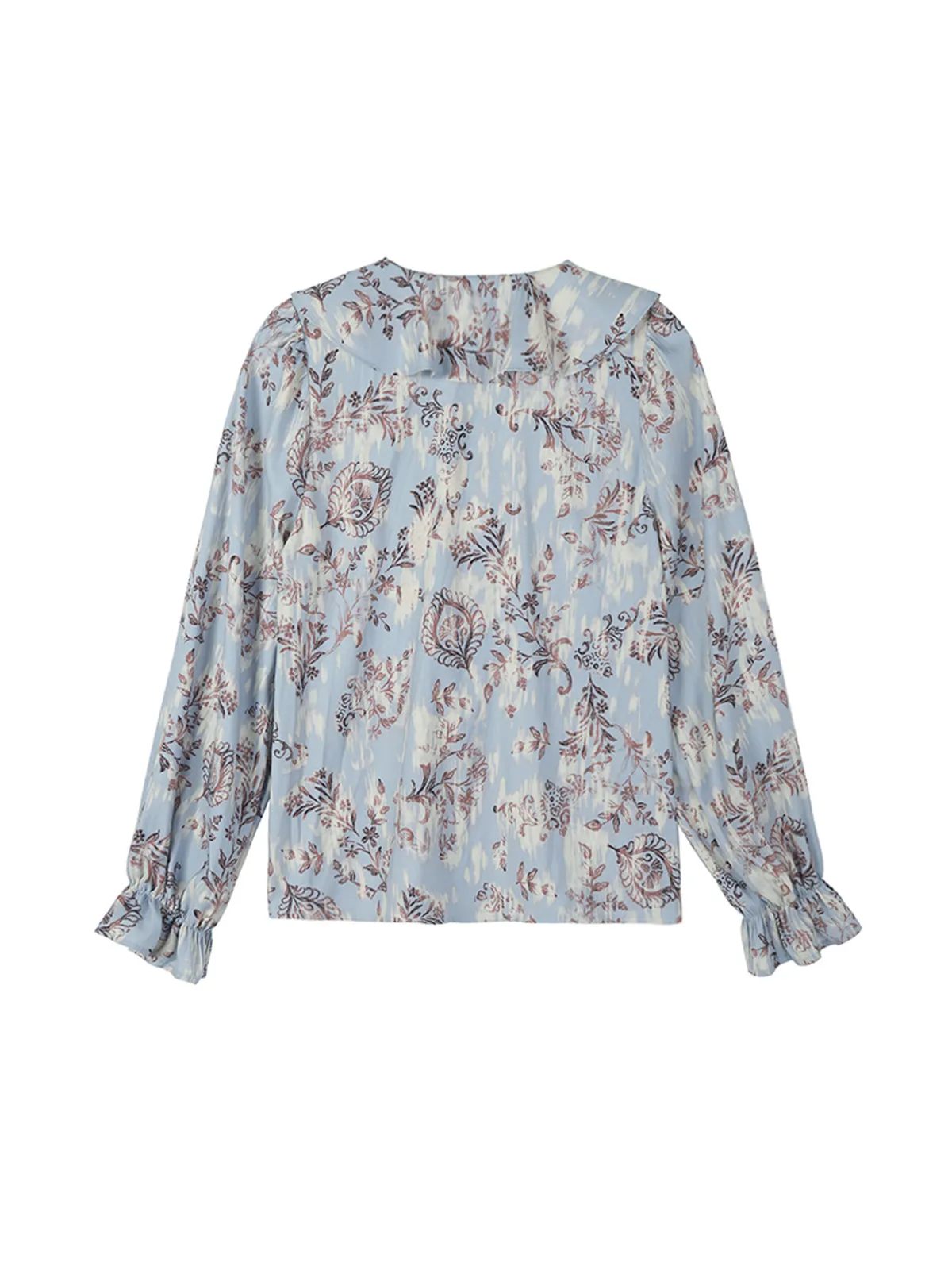 Ruffle Front Long Sleeve Blouse sold by 89th & Madison product image thumbnail 4