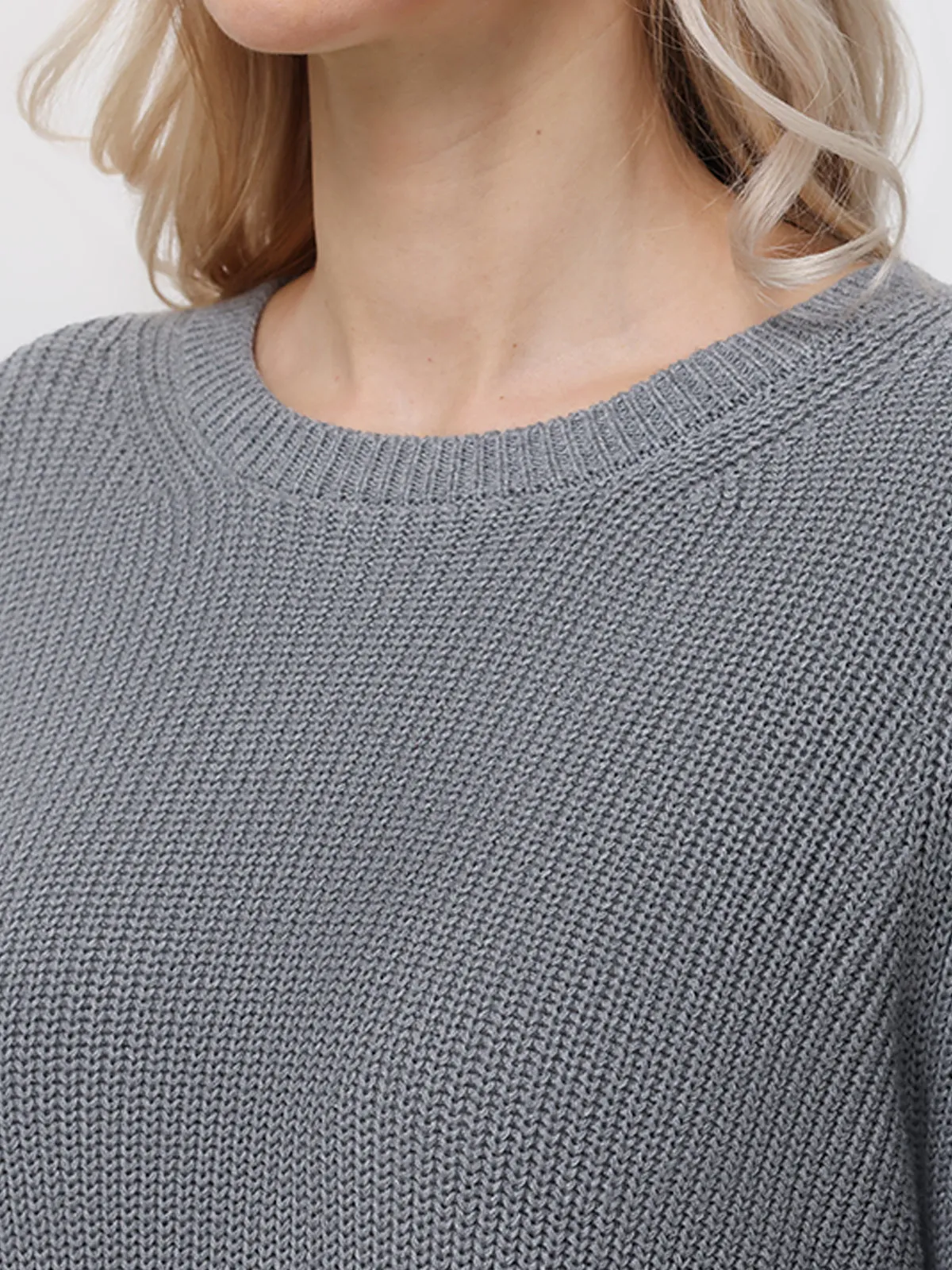 Crewneck Shaker Stitch Cotton Sweater sold by 89th & Madison product image thumbnail 4