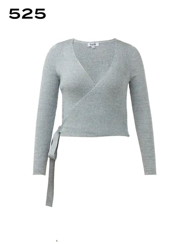 Ribbed Knit Warp Pullover sold by 89th & Madison