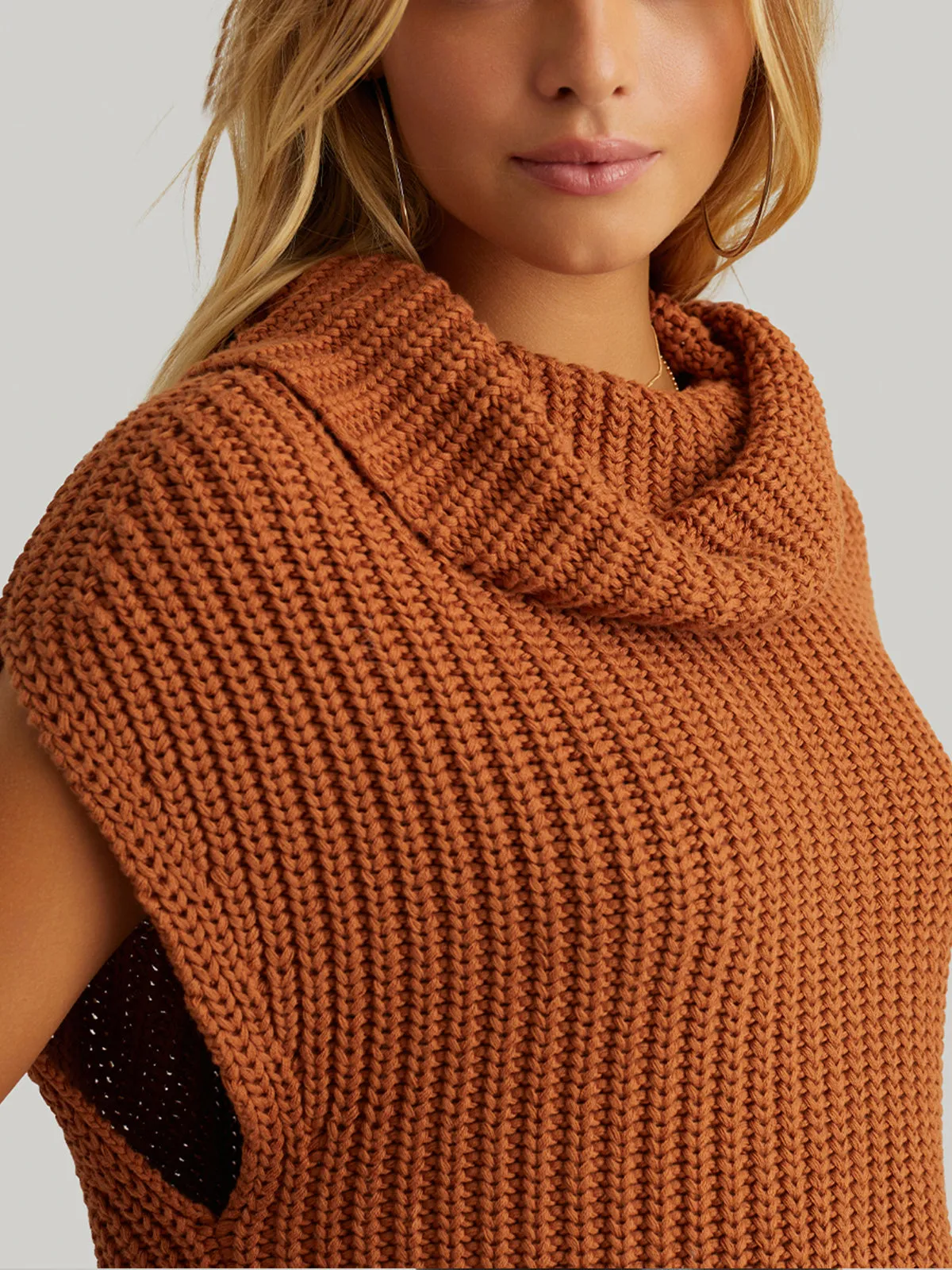 Cate: Sleeveless Turtleneck Sweater sold by 89th & Madison product image thumbnail 4