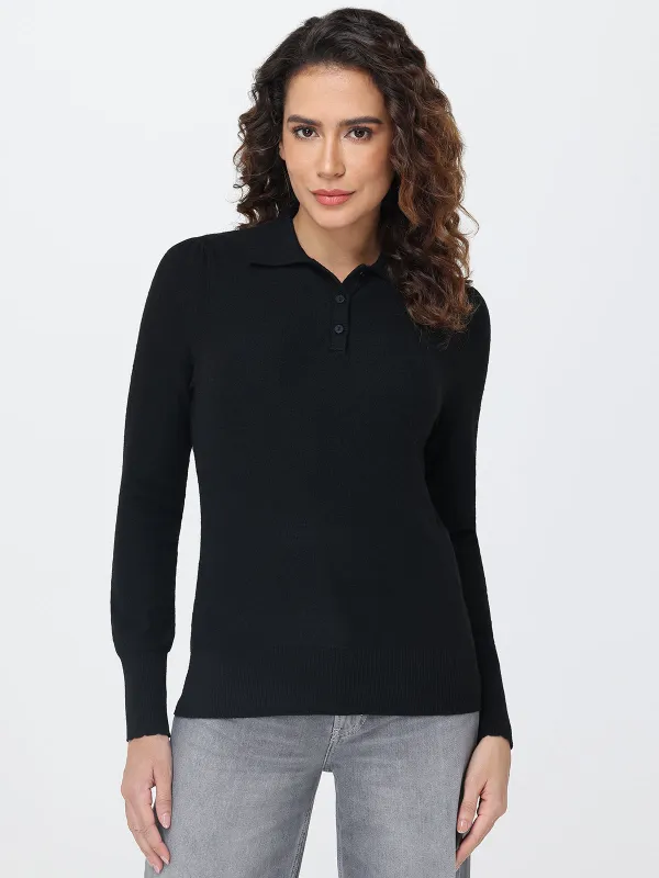 Long Sleeve Knit Polo sold by 89th & Madison