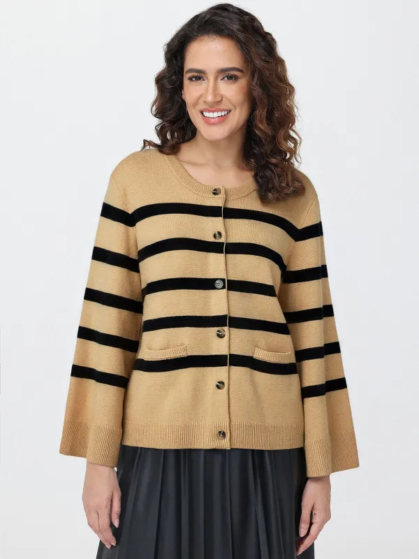 Stripe Button Up Cardigan sold by 89th & Madison