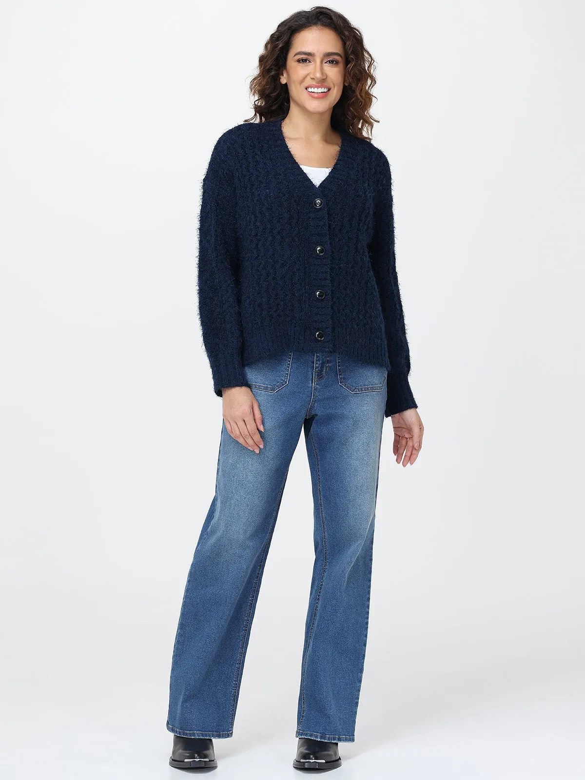 Eyelash Chenille Knit Cardigan sold by 89th & Madison product image thumbnail 5