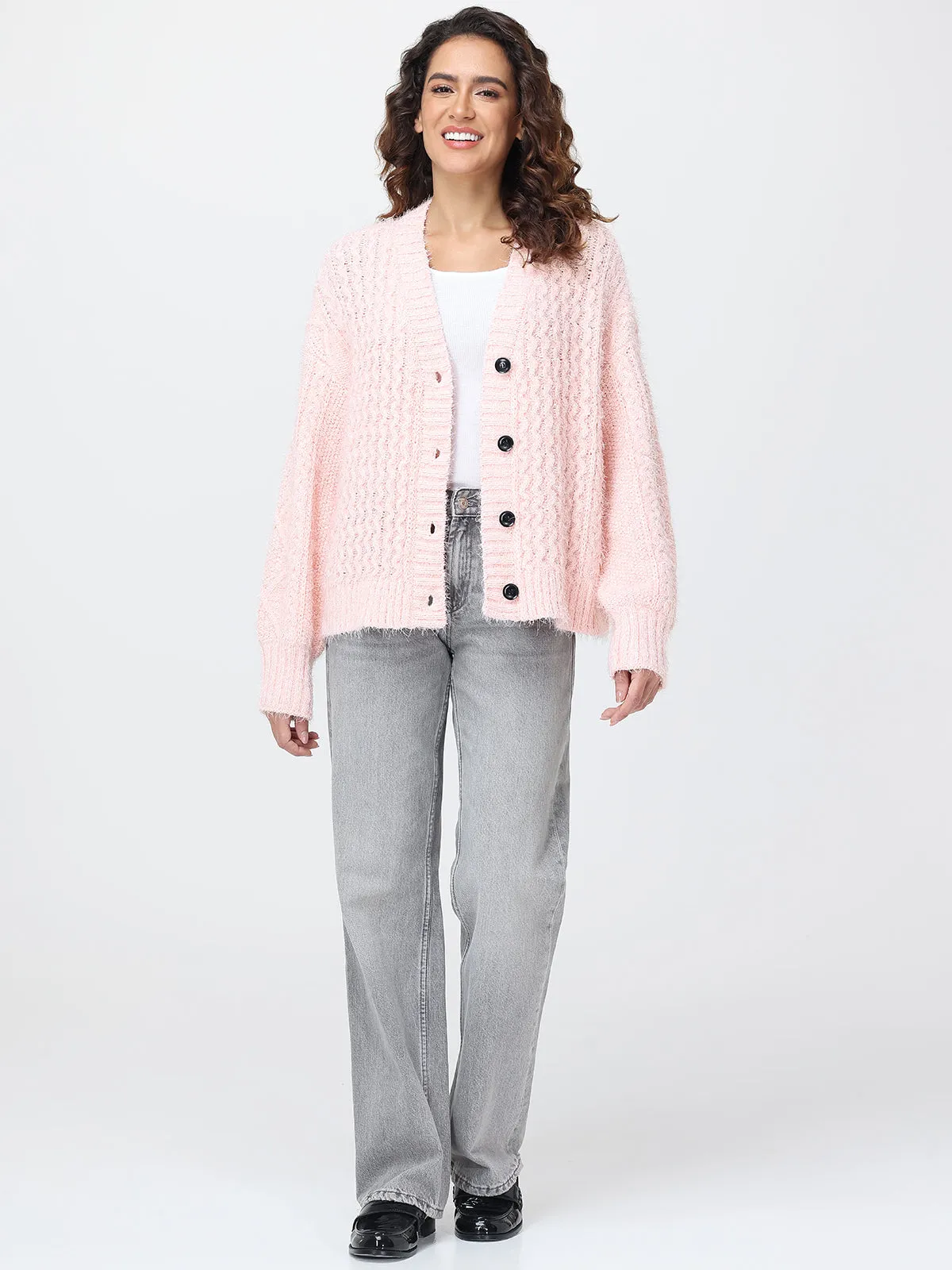 Eyelash Chenille Knit Cardigan sold by 89th & Madison product image thumbnail 5