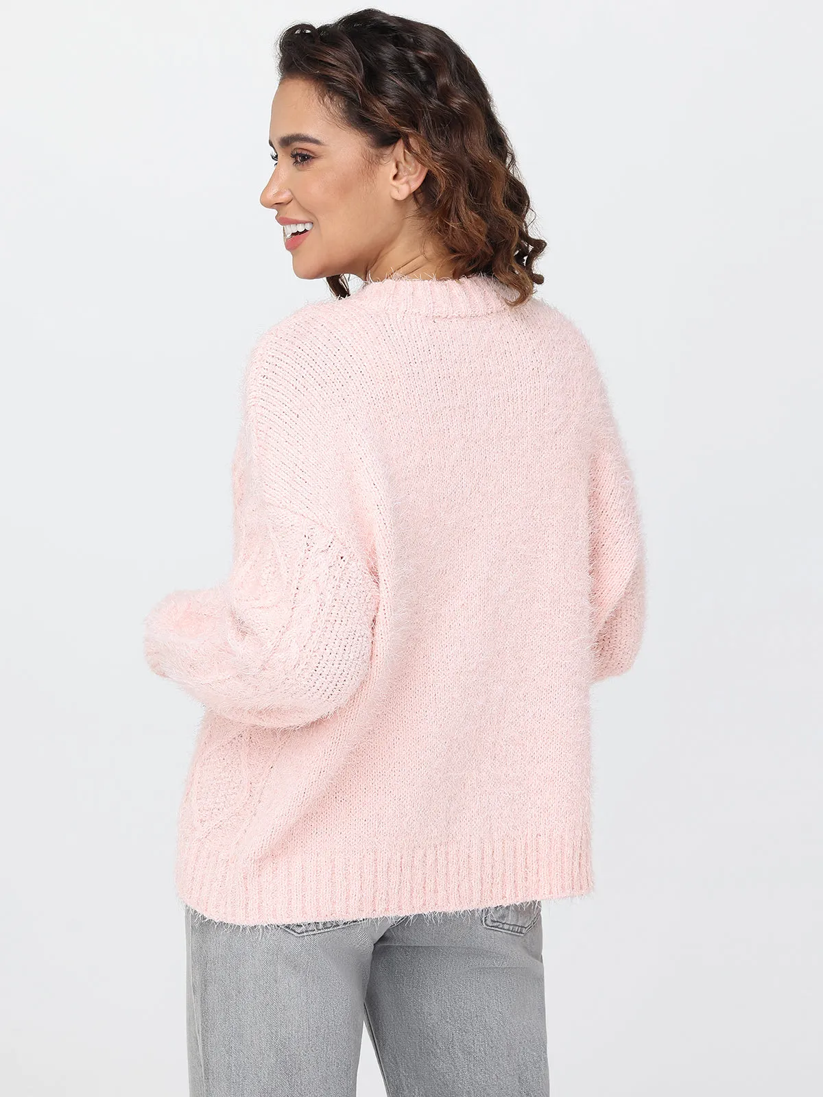 Eyelash Chenille Knit Cardigan sold by 89th & Madison product image thumbnail 2