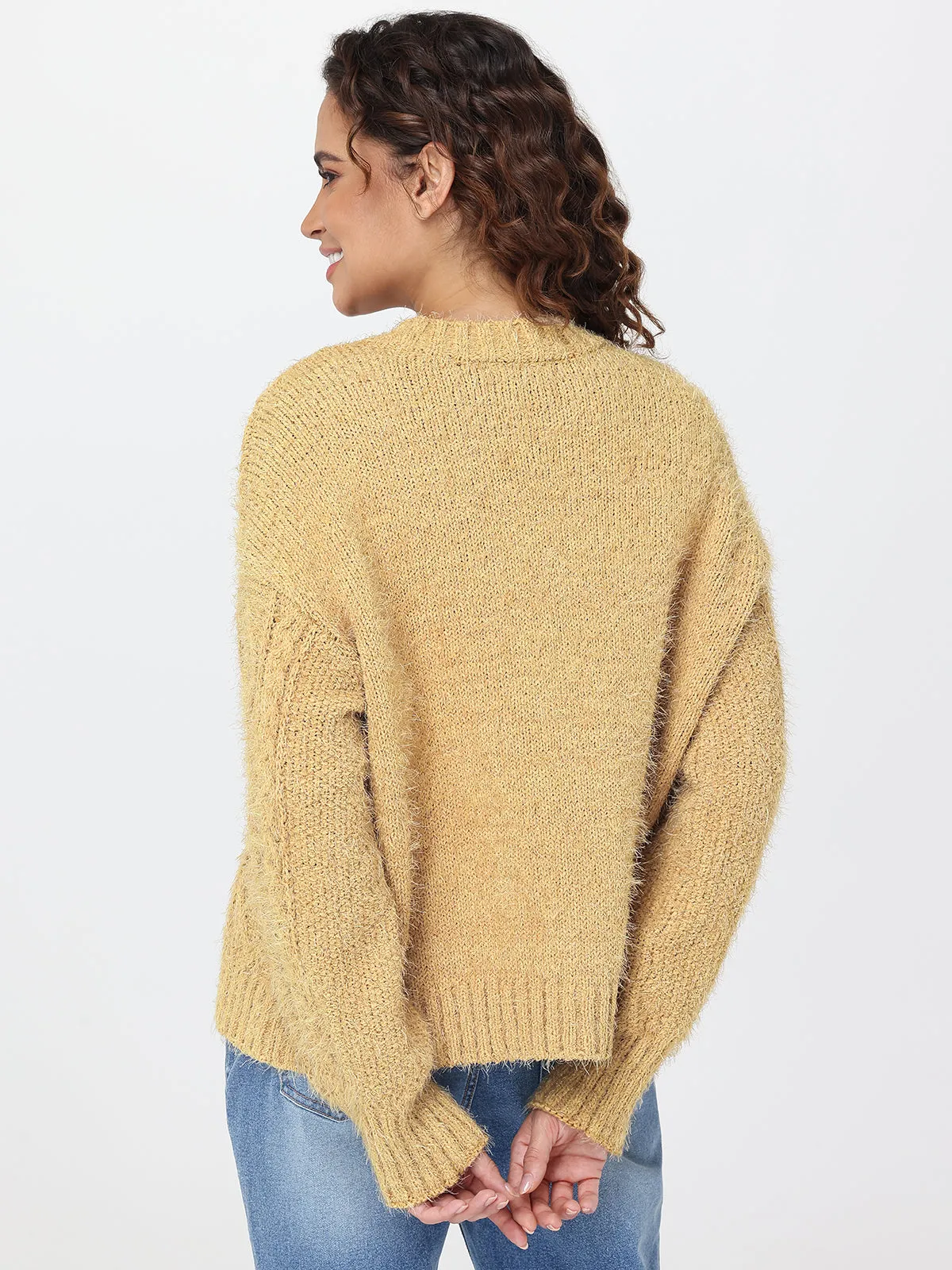 Eyelash Chenille Knit Cardigan sold by 89th & Madison product image thumbnail 2