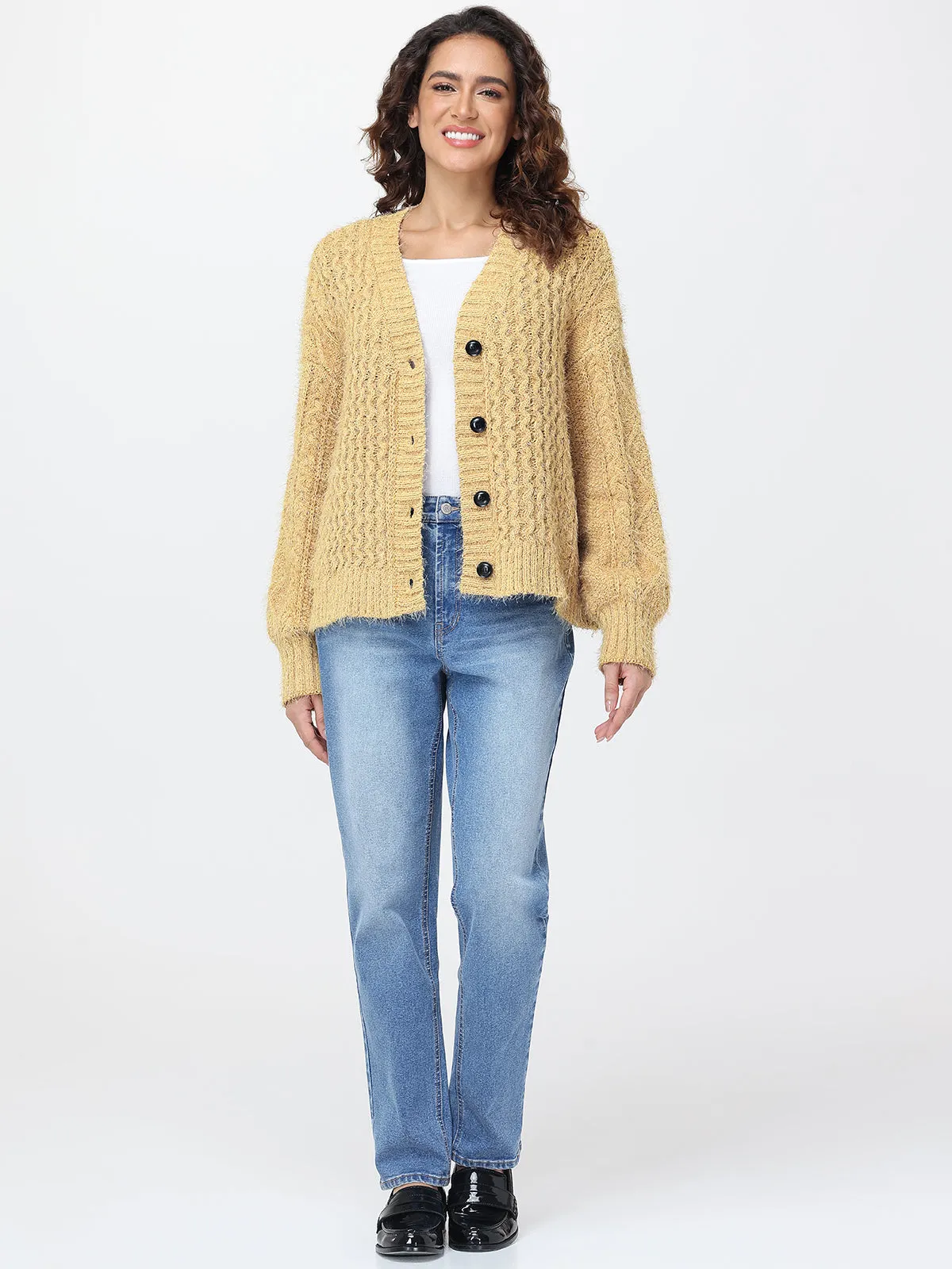 Eyelash Chenille Knit Cardigan sold by 89th & Madison product image thumbnail 5