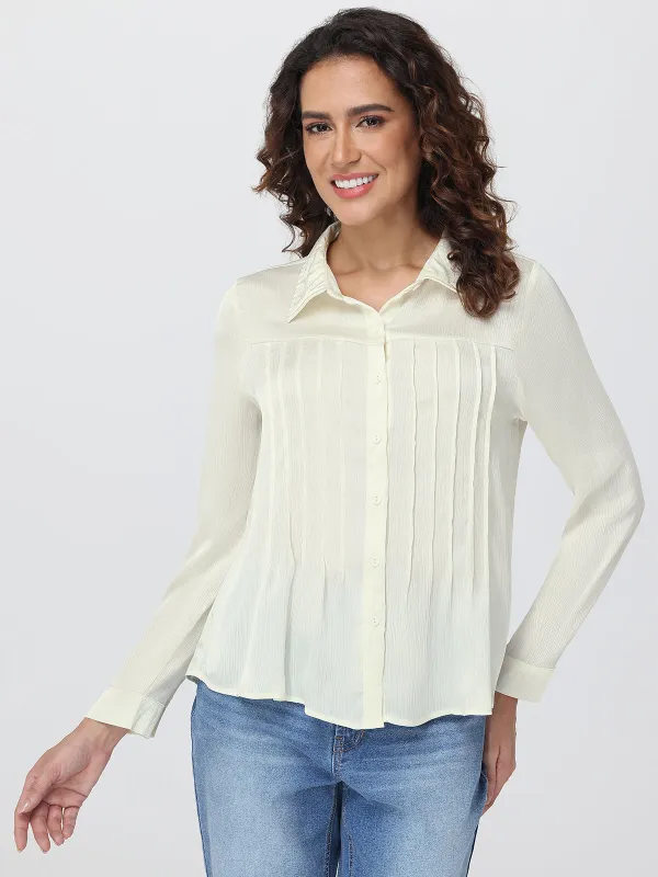 Pintuck Long Sleeve Shirt sold by 89th & Madison