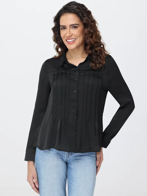 Pintuck Long Sleeve Shirt sold by 89th & Madison